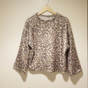 Zara leopard print sweater